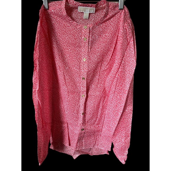 Michael Michael Kors Spring Bud Button Down Top - Picture 2 of 4